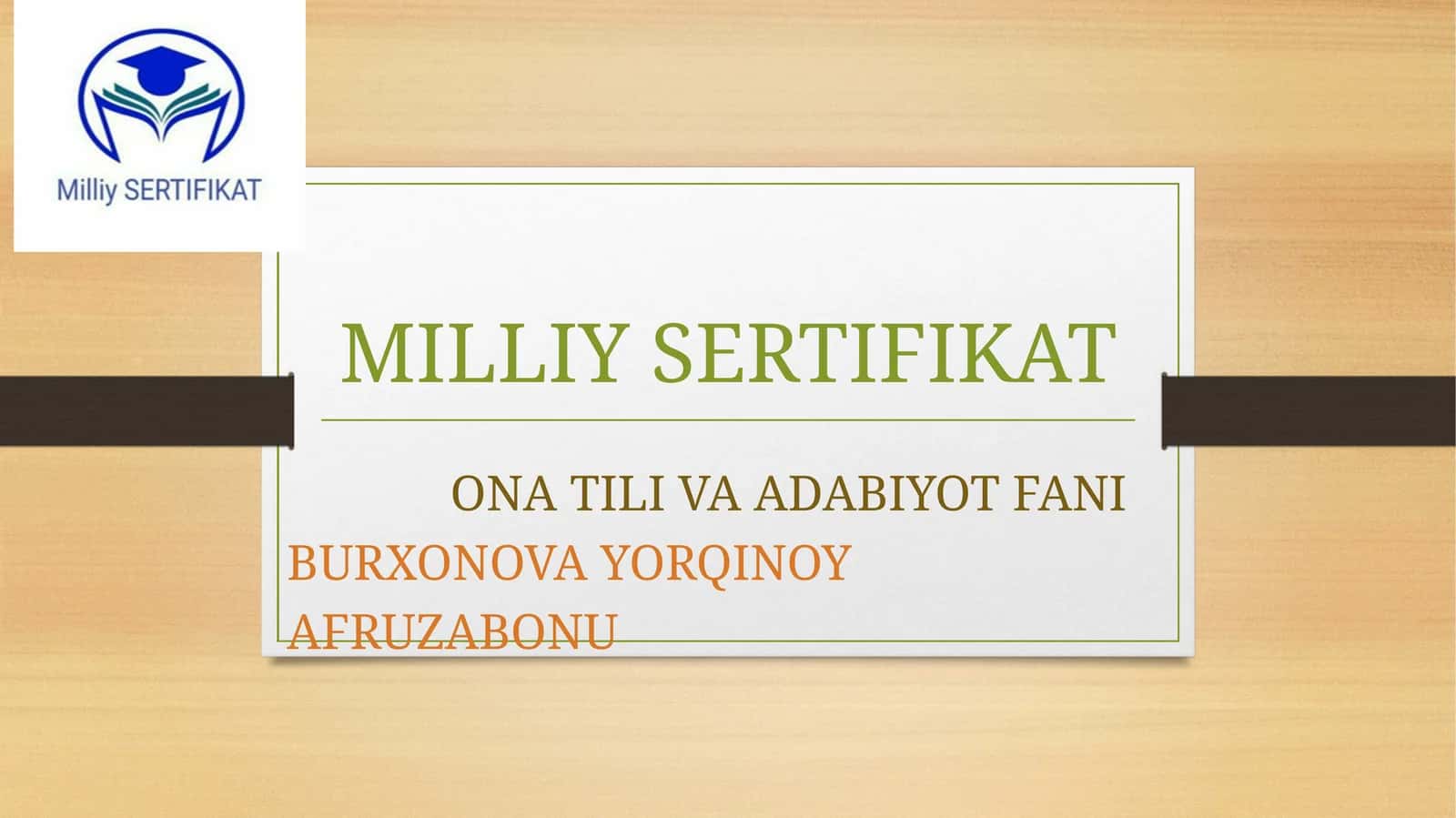 ONA TILI VA ADABIYOT FANI