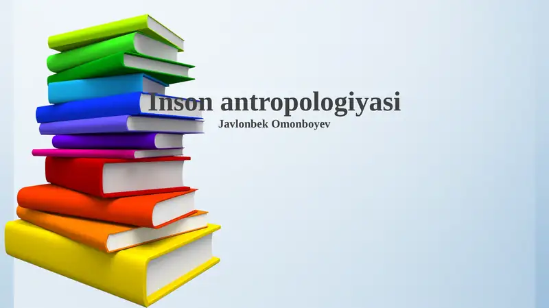 Inson antropologiyasi