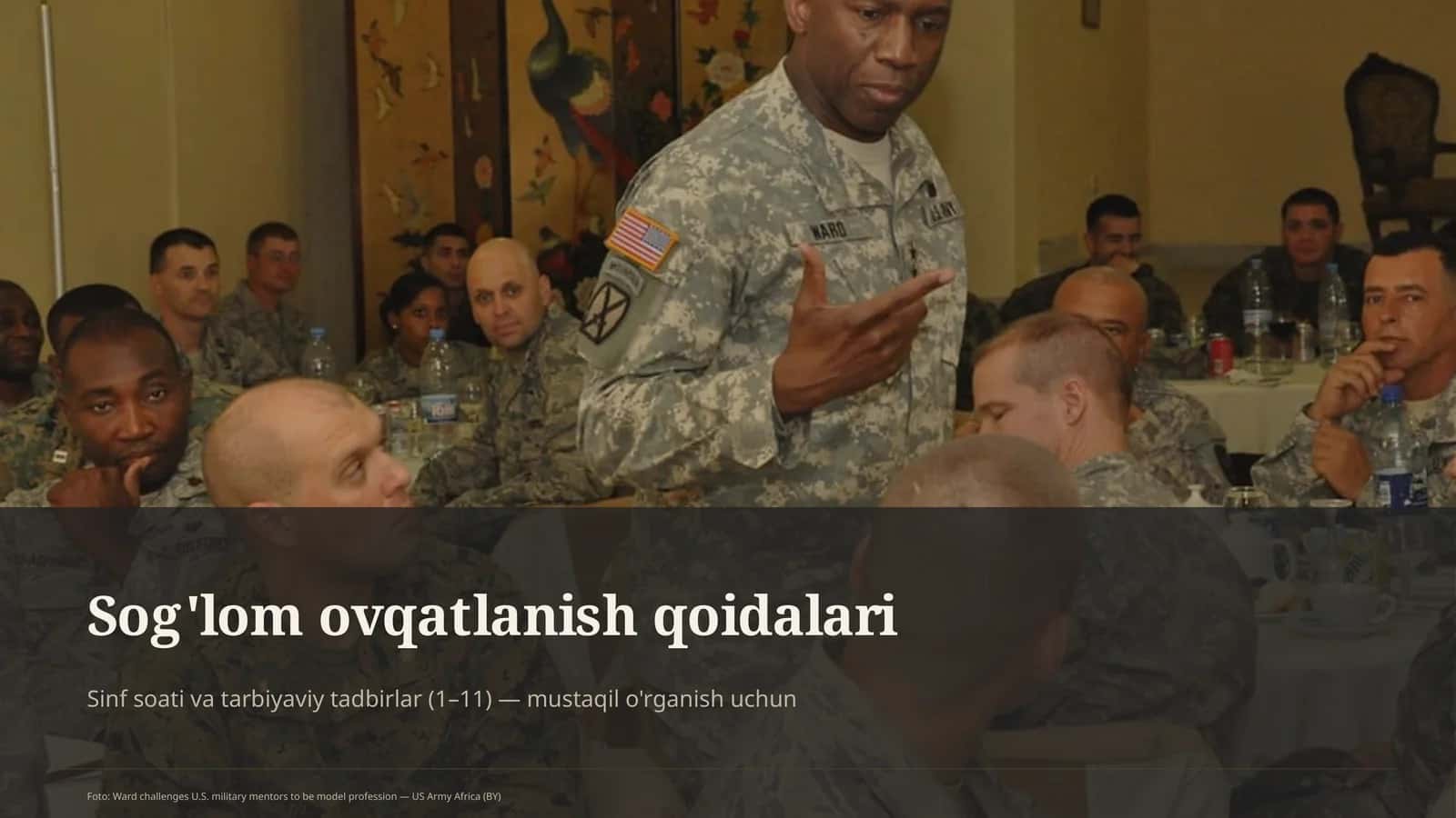Sog'lom ovqatlanish qoidalari