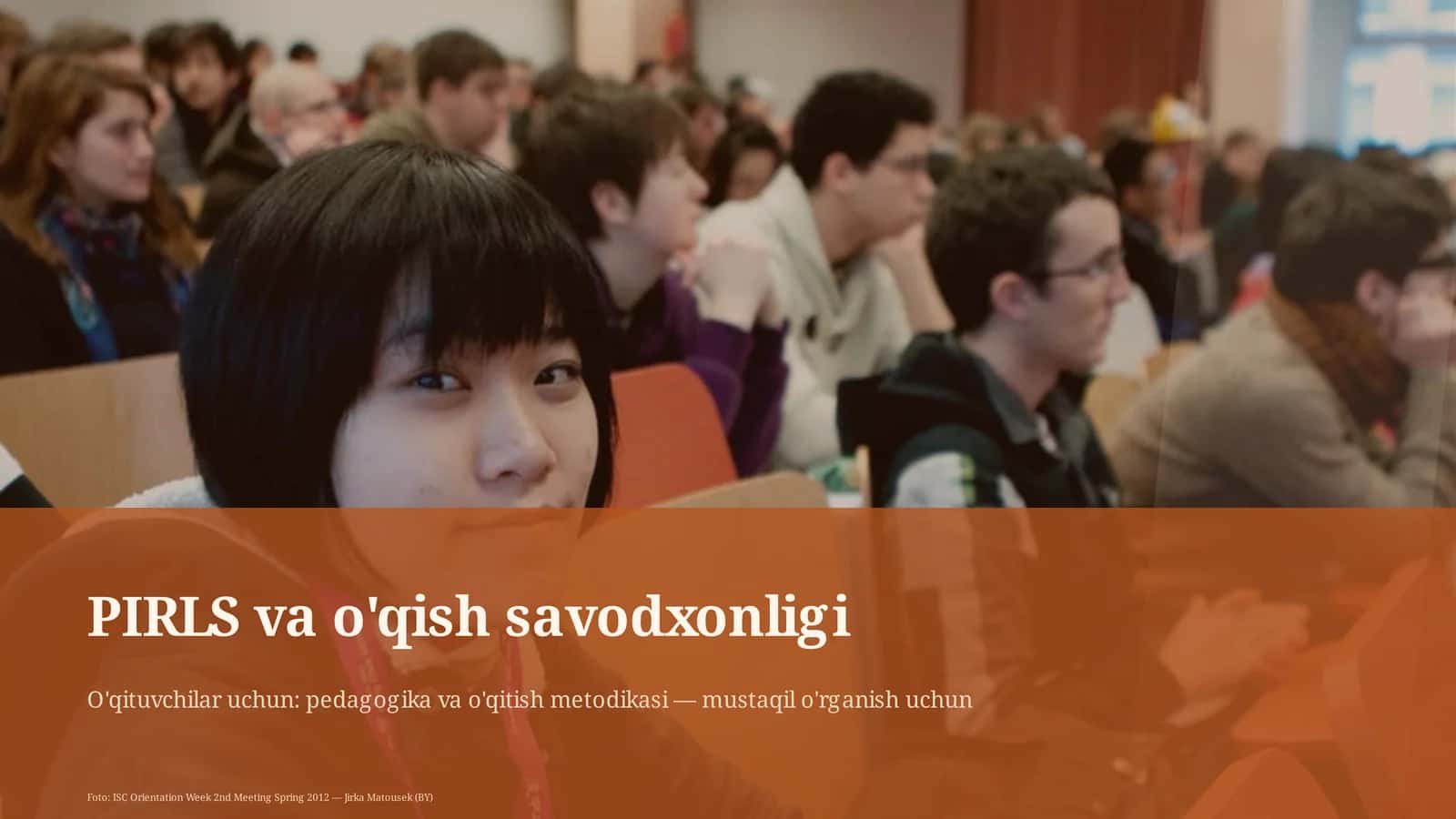 PIRLS va o'qish savodxonligi