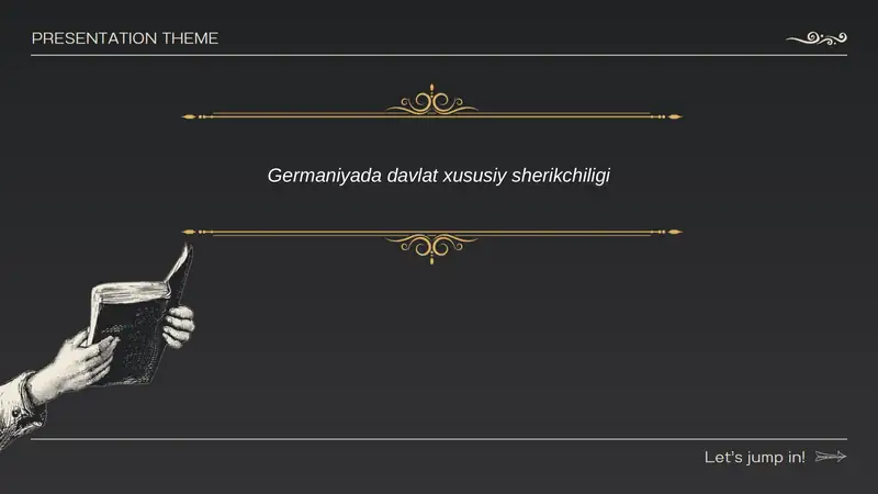Germaniyada Davlat-Xususiy Sherikchiligi