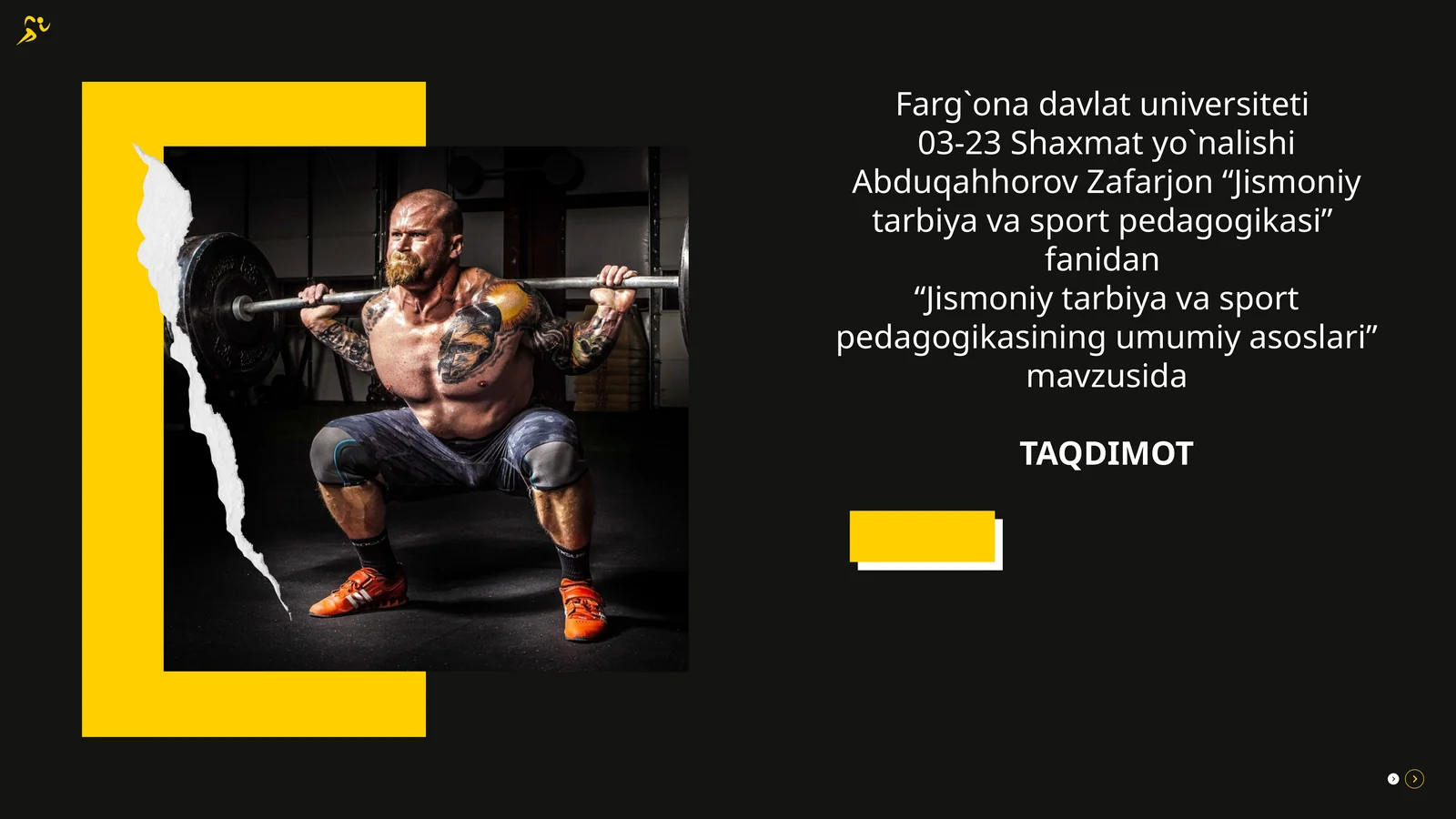 "Jismoniy tarbiya va sport pedagogikasi"