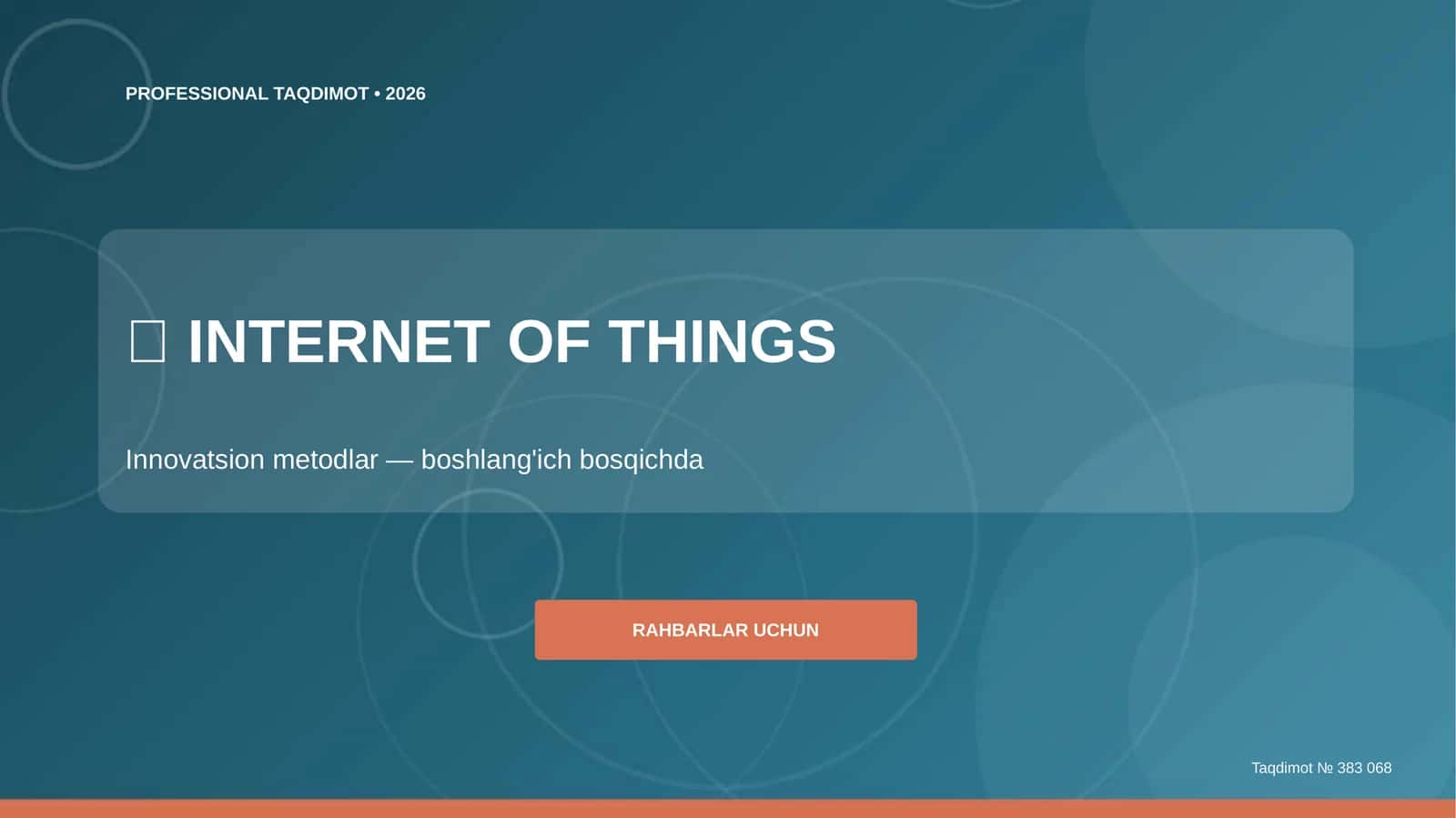 INTERNET OF THINGS