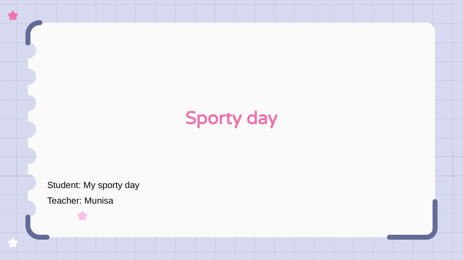 Sporty day