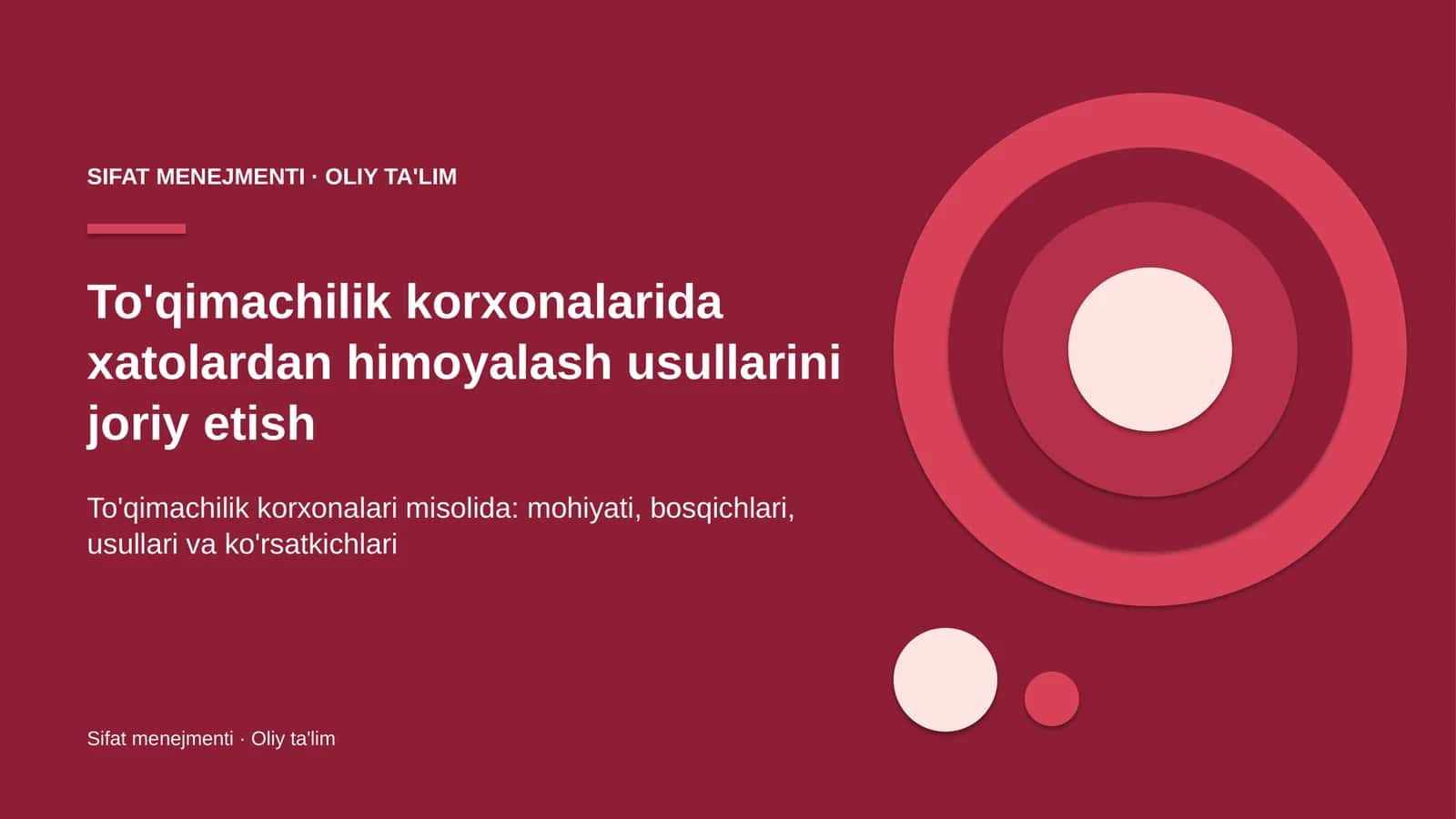 to'qimachilik korxonalarida xatolardan himoyalash usullarini joriy etish 7083
