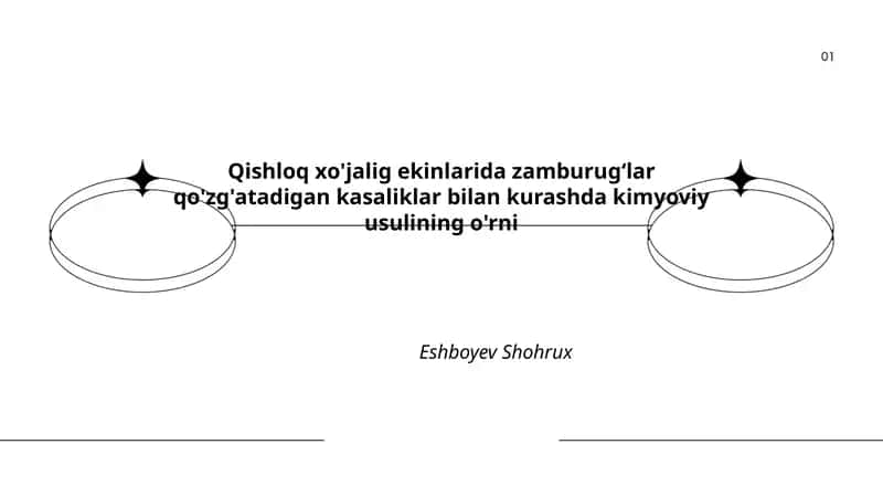Kimyoviy kurashning nazariy asoslari va tamoyillari qishloq xo'jaligi ekinlarida