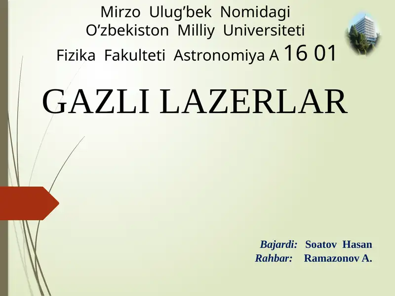 GAZLI LAZERLAR