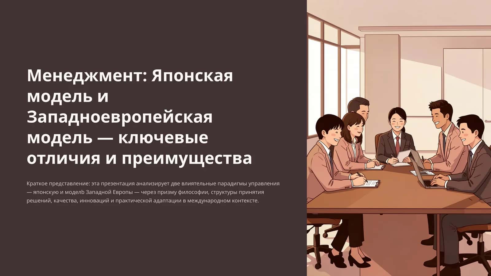 Менеджмент: Японская модель и Западноевропейская модель — ключевые отличия и преимущества