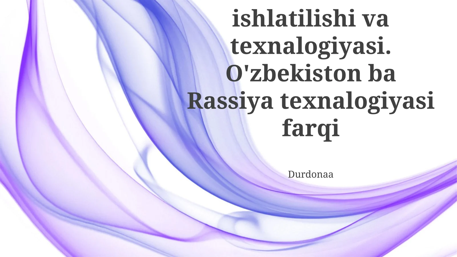Sut mahsulotlarini qayta ishlash texnologiyalari