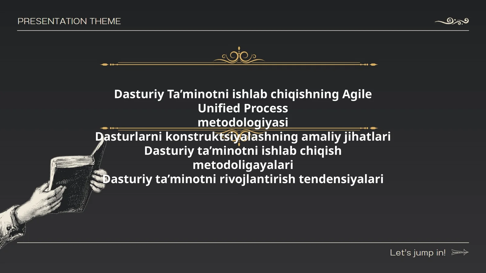 Dasturiy Ta’minotni ishlab chiqishning Agile Unified Process metodologiyasi