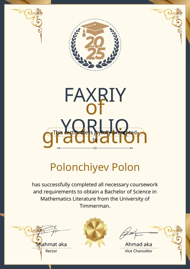 Faxriy yorliq shablon PowerPoint