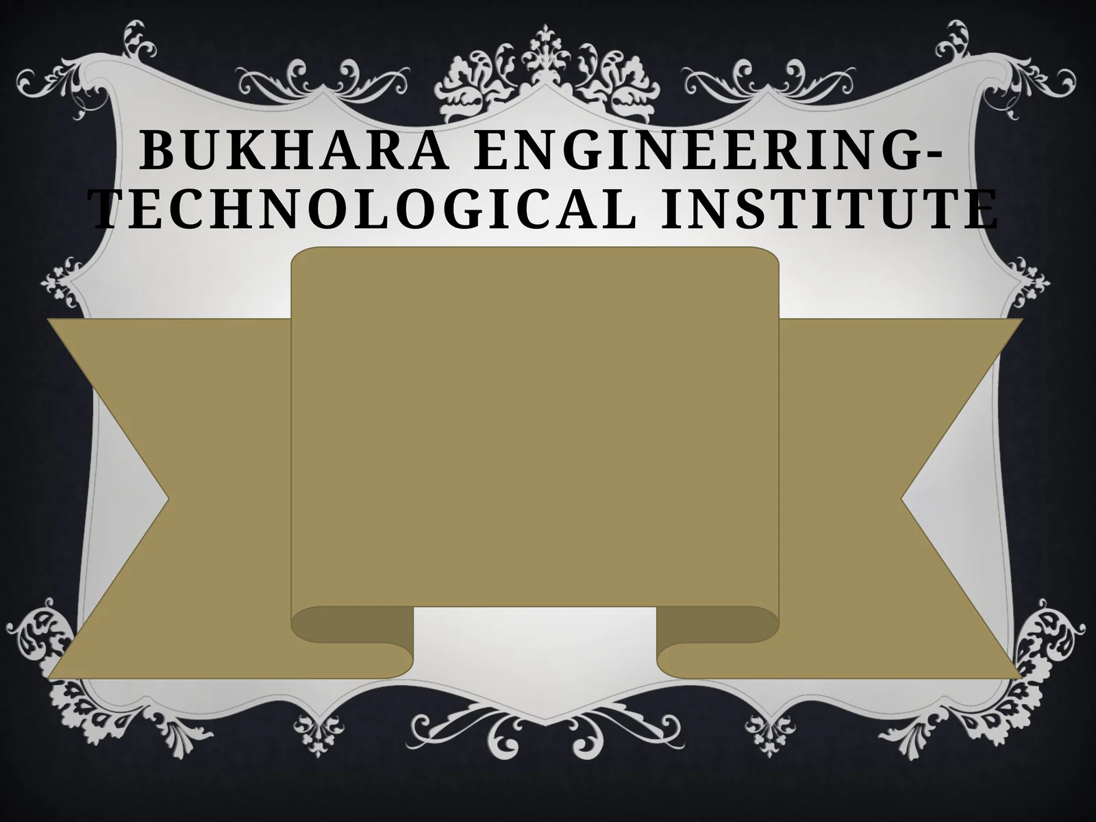 Bukhara engineering-technological institute