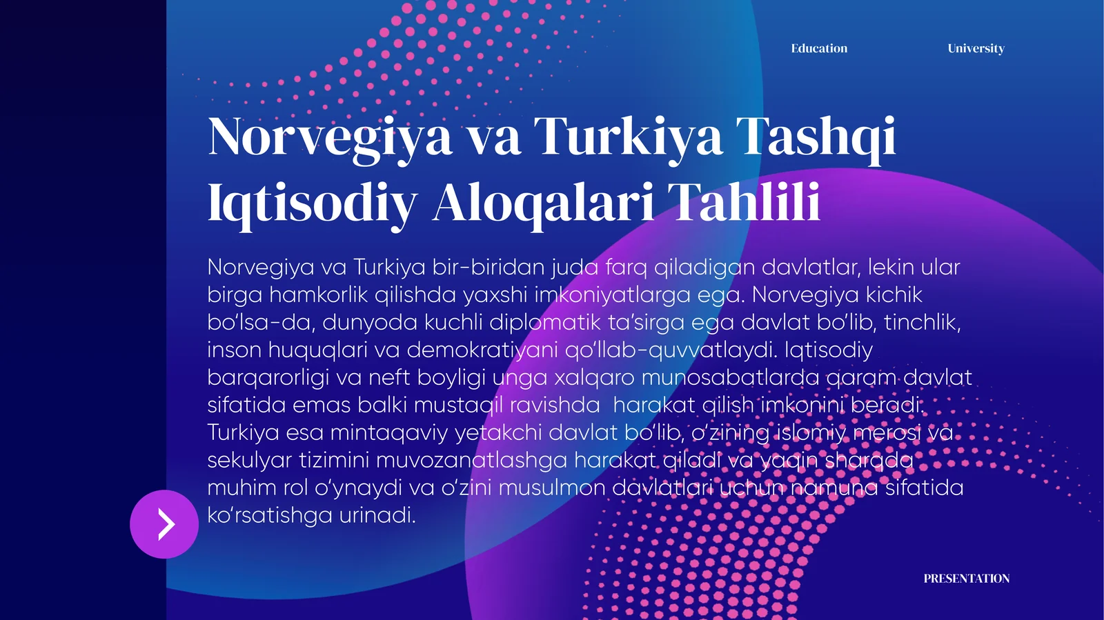 Norvegiya va Turkiya Tashqi Iqtisodiy Aloqalari Tahlili