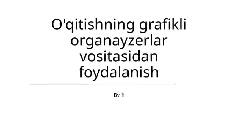 Grafik tashkilotchilarning afzalliklari