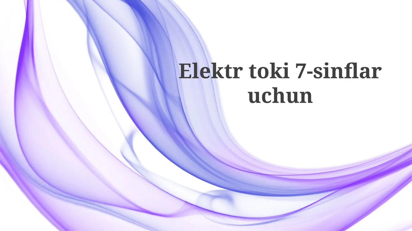 Elektrtoki7-sinflaruchun