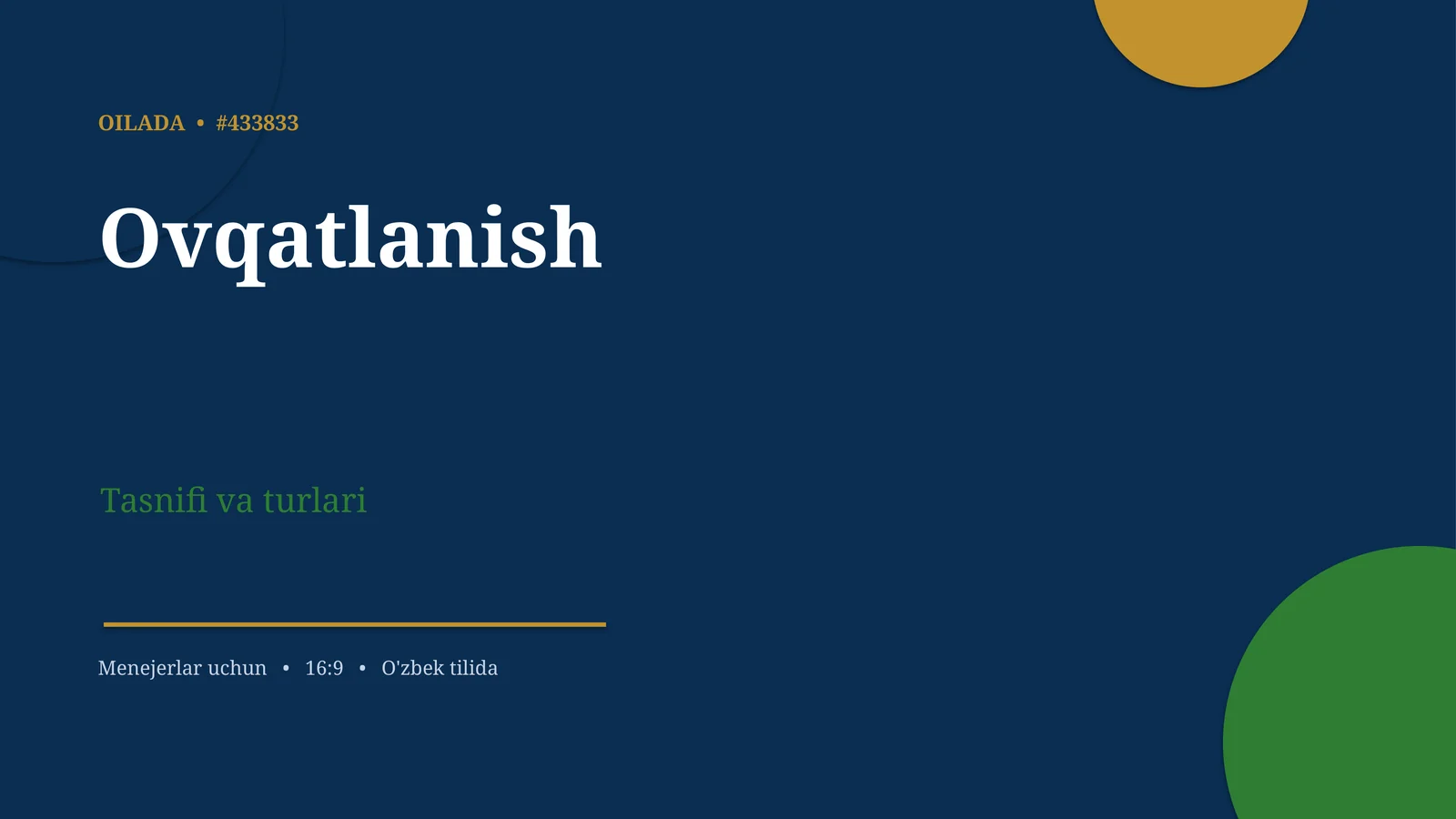 Ovqatlanish