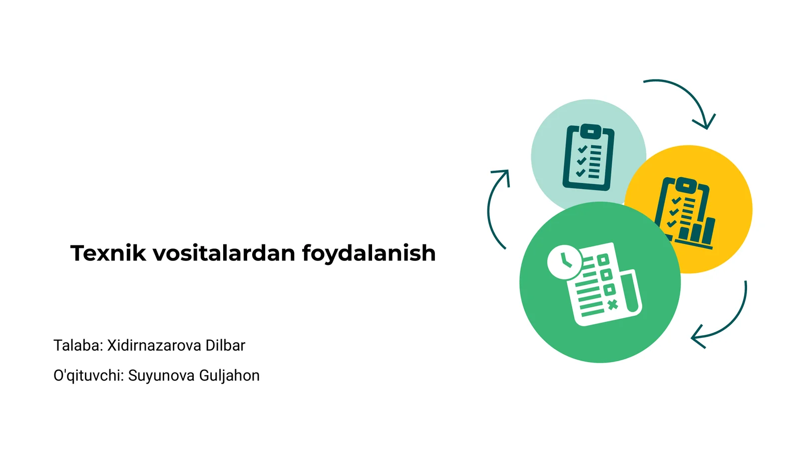 Texnik vositalardan foydalanish