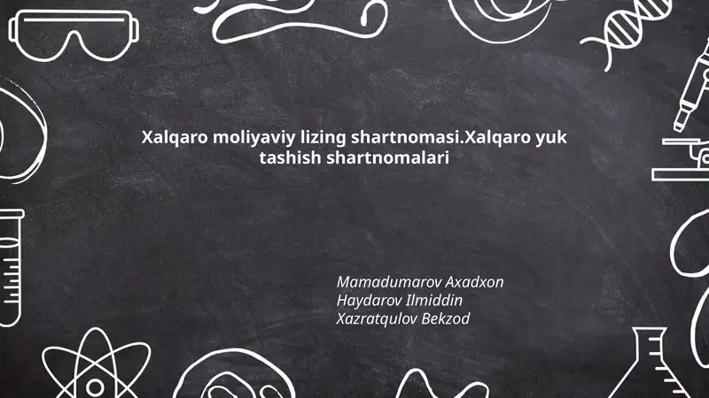 Xalqaro moliyaviy lizing shartnomasi
