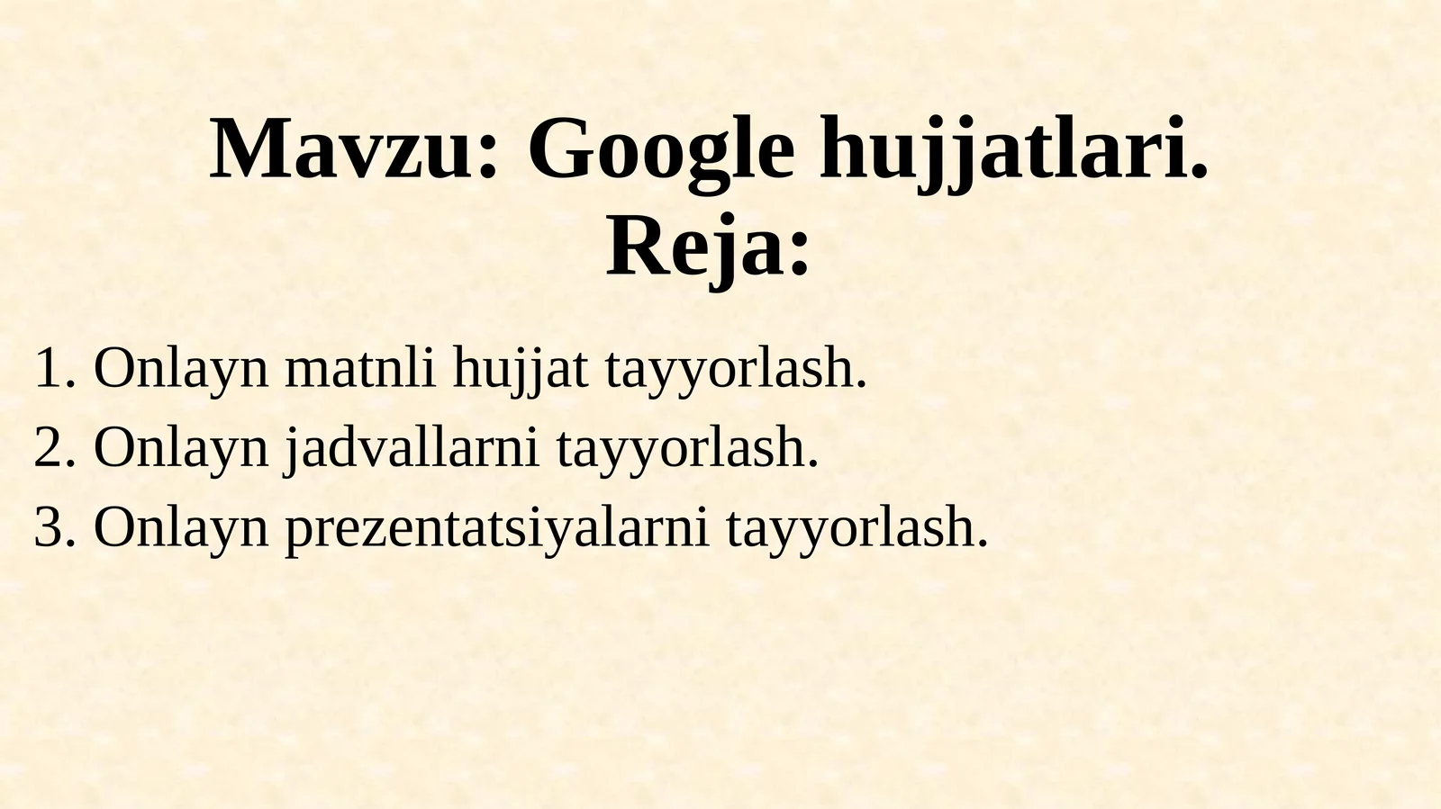 Google hujjatlari