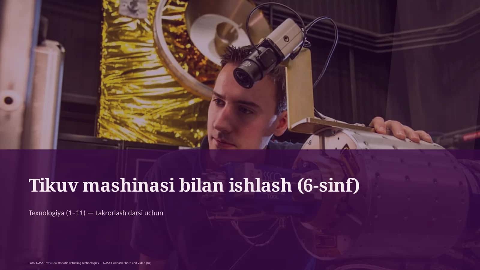 Tikuv mashinasi bilan ishlash (6-sinf)