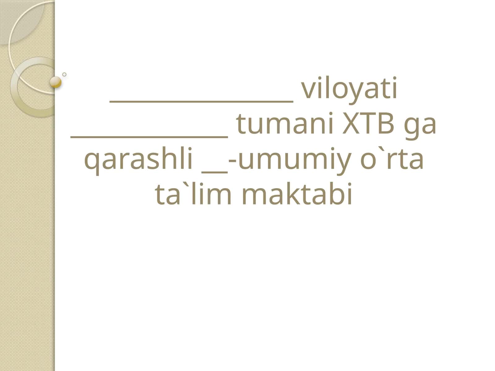 XTB Gaqarashli-umumiyo`rtata`limmaktabi