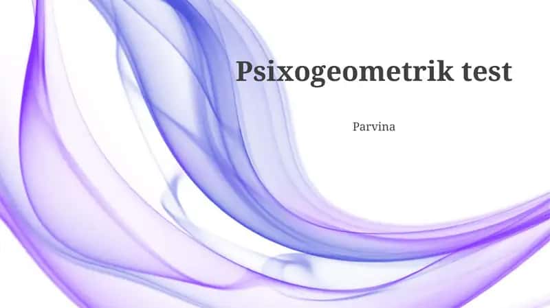 Psixogeometrik test