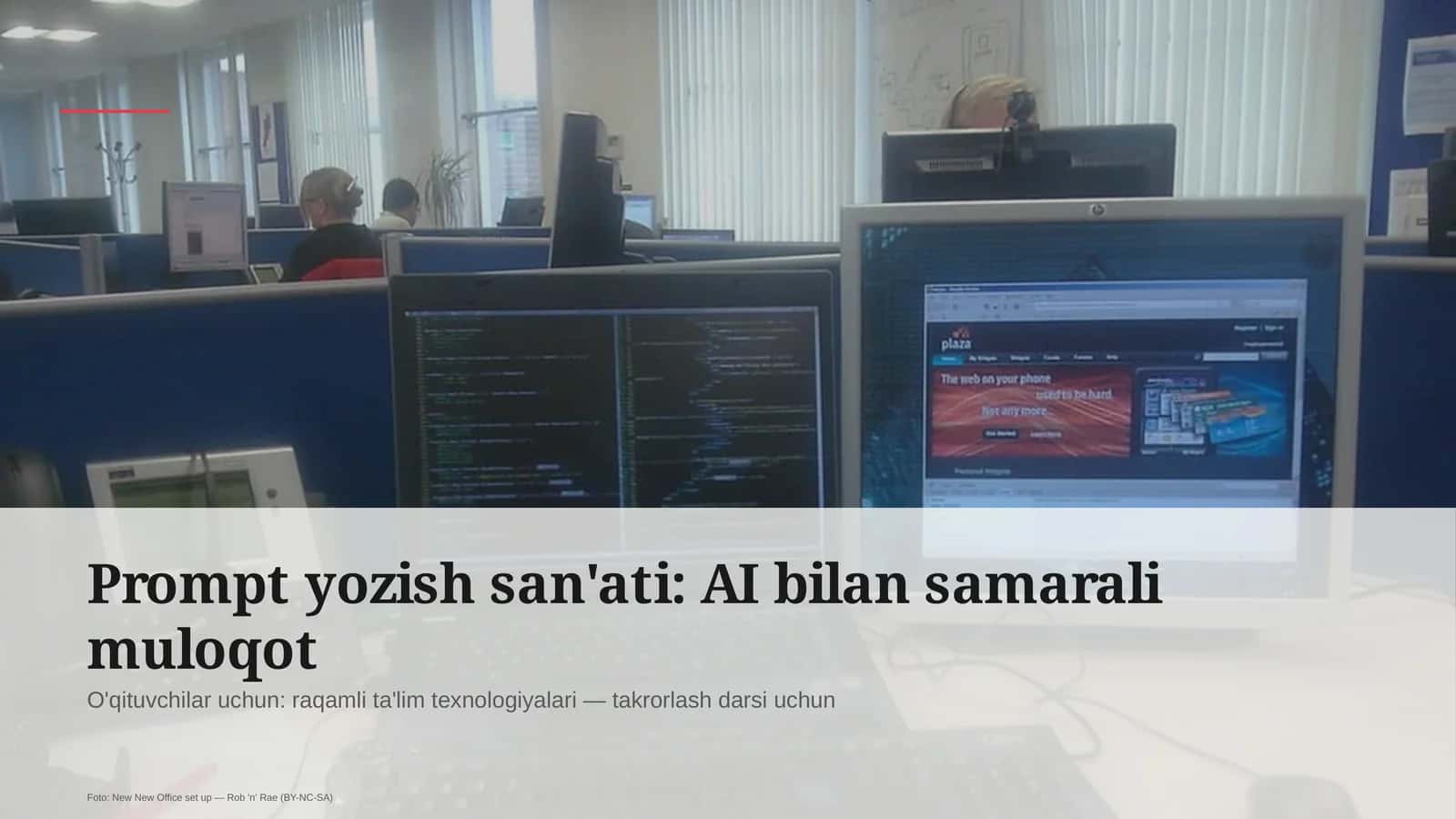Prompt yozish san'ati: AI bilan samarali muloqot