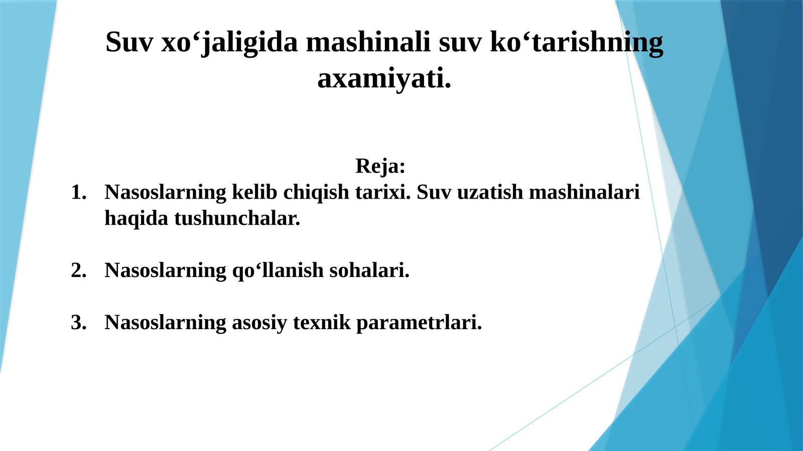 Nasoslar va Nasos Stansiyalari