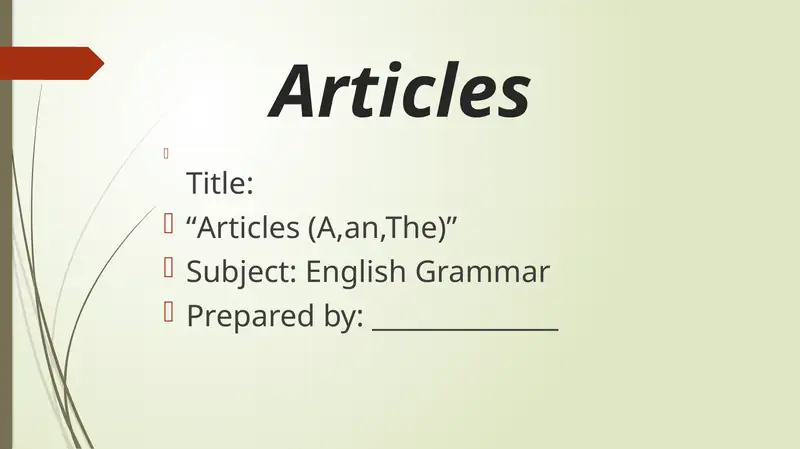 Articles