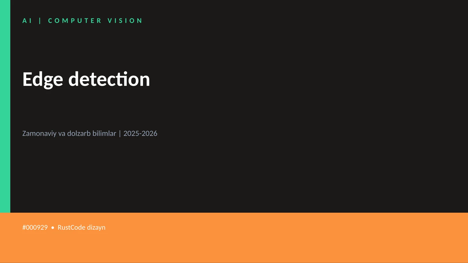 Edge detection