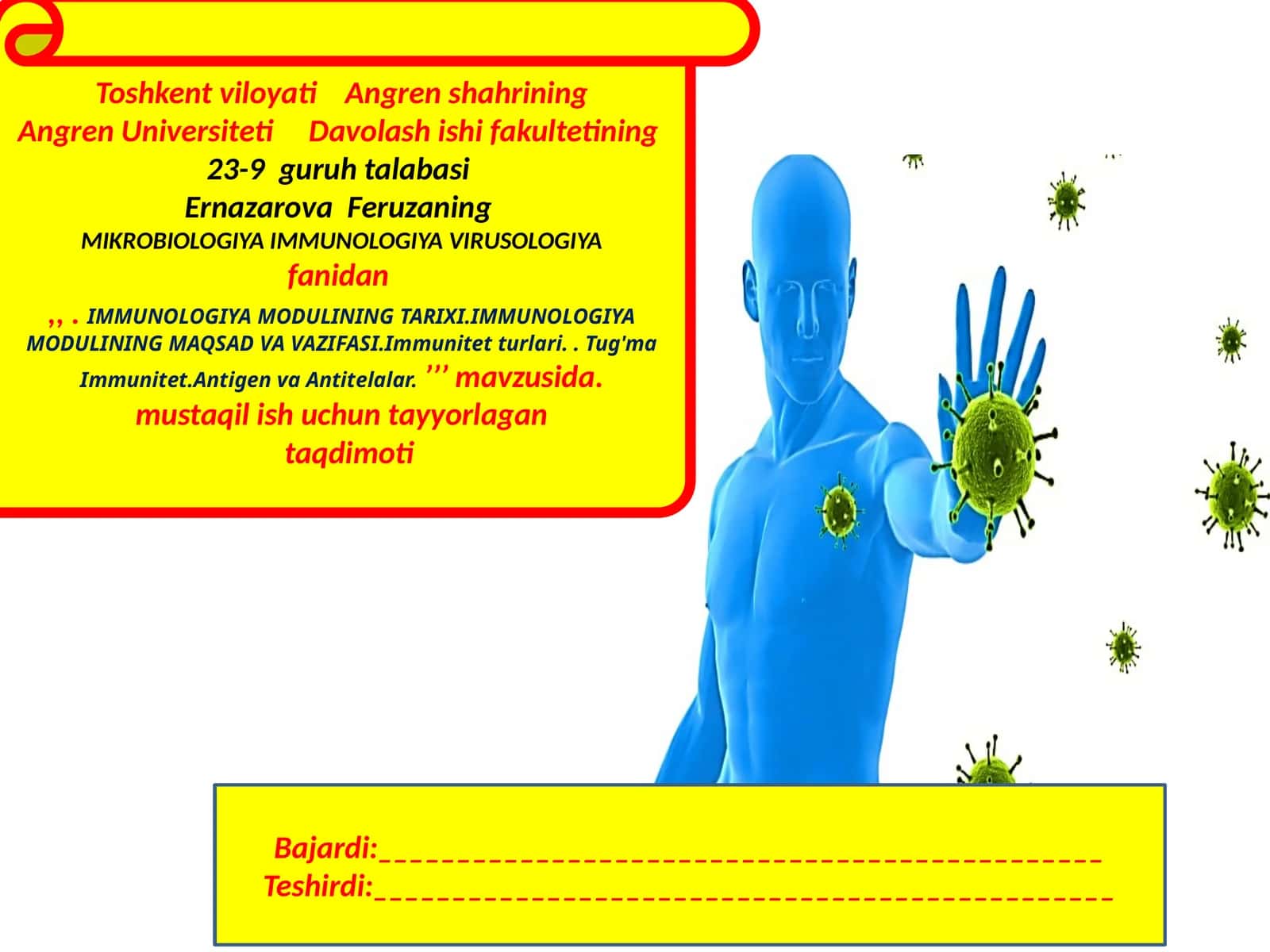 IMMUNOLOGIYA MODULI