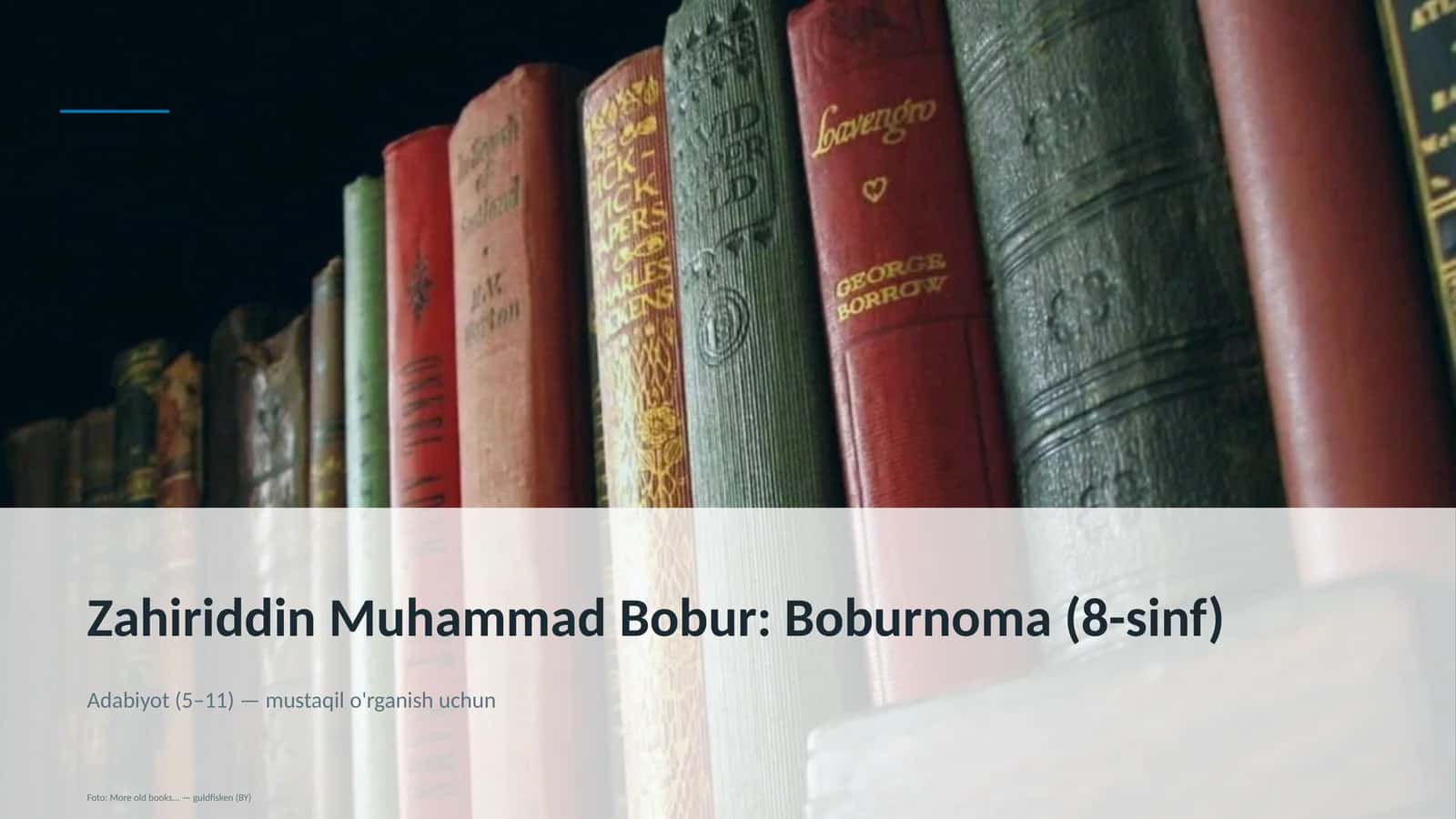 Boburnoma (8-sinf)