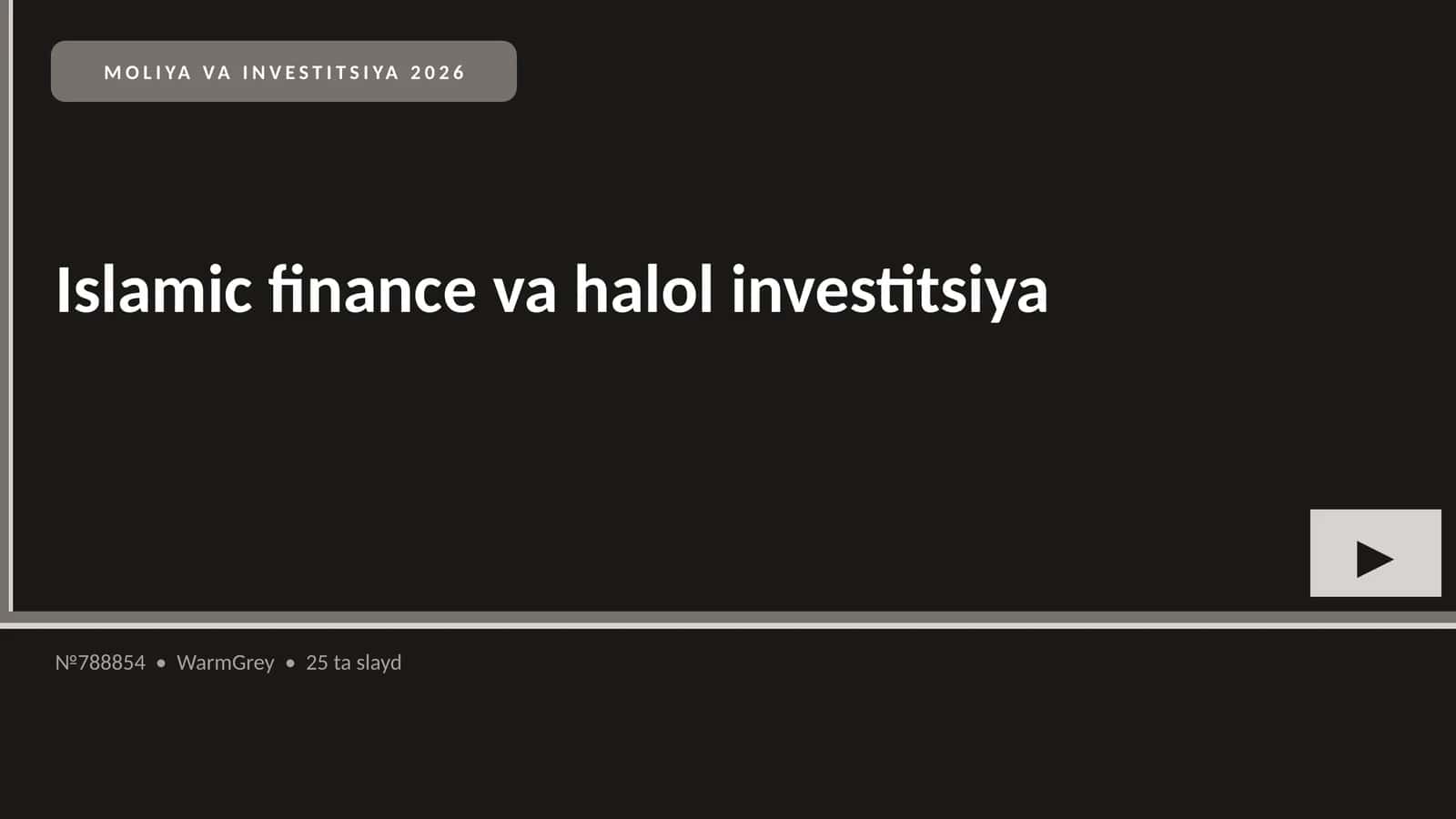MOLIYA VA INVESTITSIYA 2026