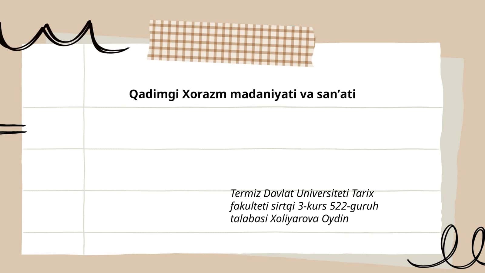 Qadimgi Xorazm madaniyati va sanʼati