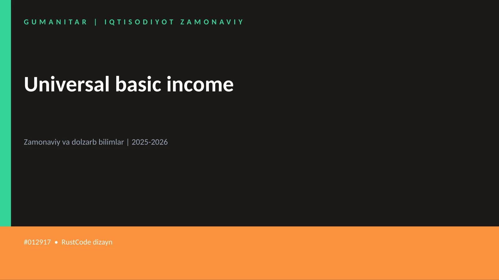 Universal basic income