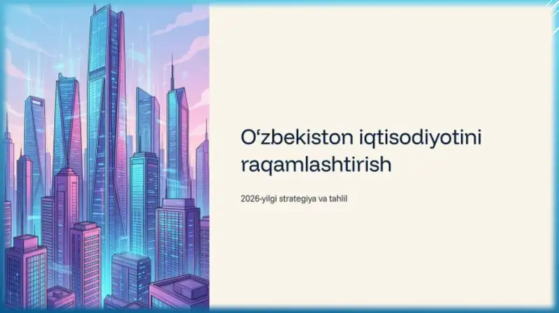 O'zbekiston iqtisodiyotini rivojlantirish