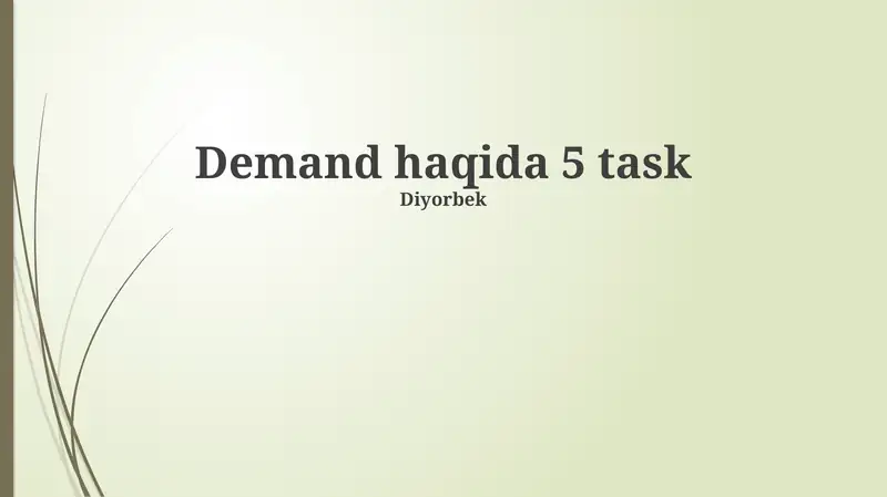 Understanding Demand Fundamentals