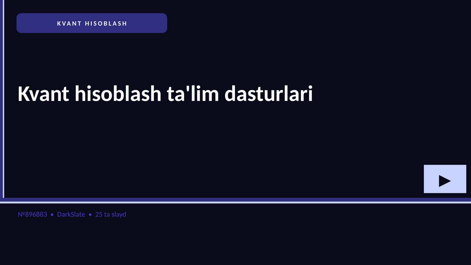 KVANT HISOBLASH