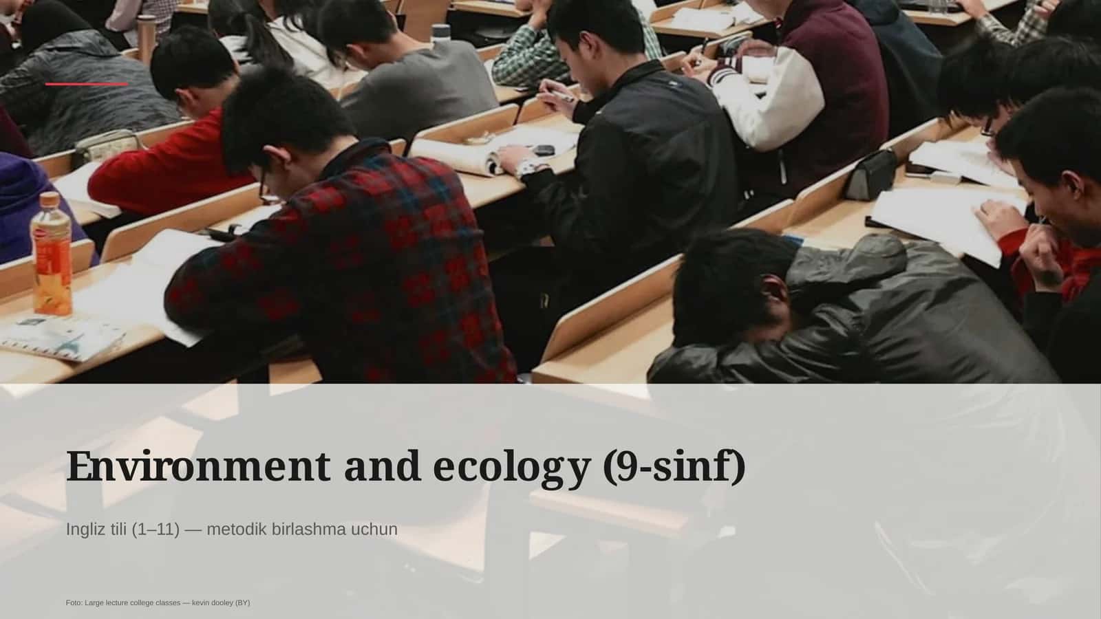 Environment and ecology (9-sinf)
