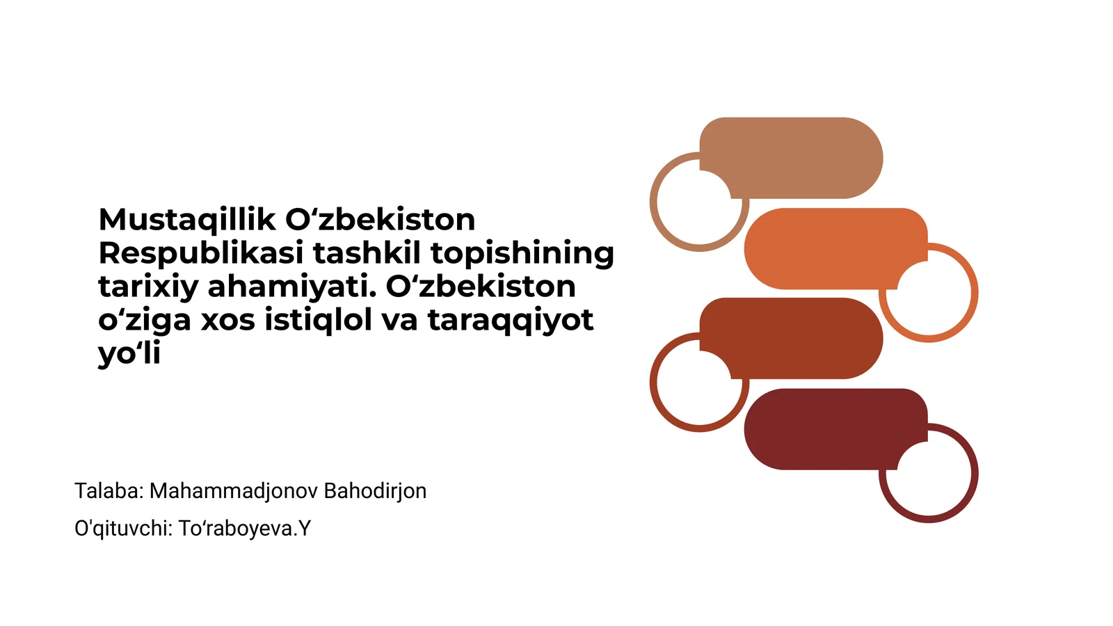 Mustaqillik O'zbekiston Respublikasi Tashkil Topishining Tarixiy Ahamiyati