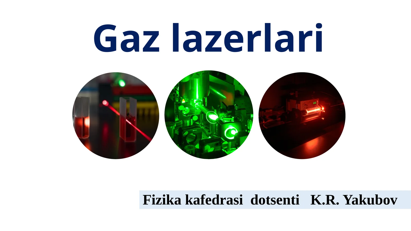 Gaz lazerlari