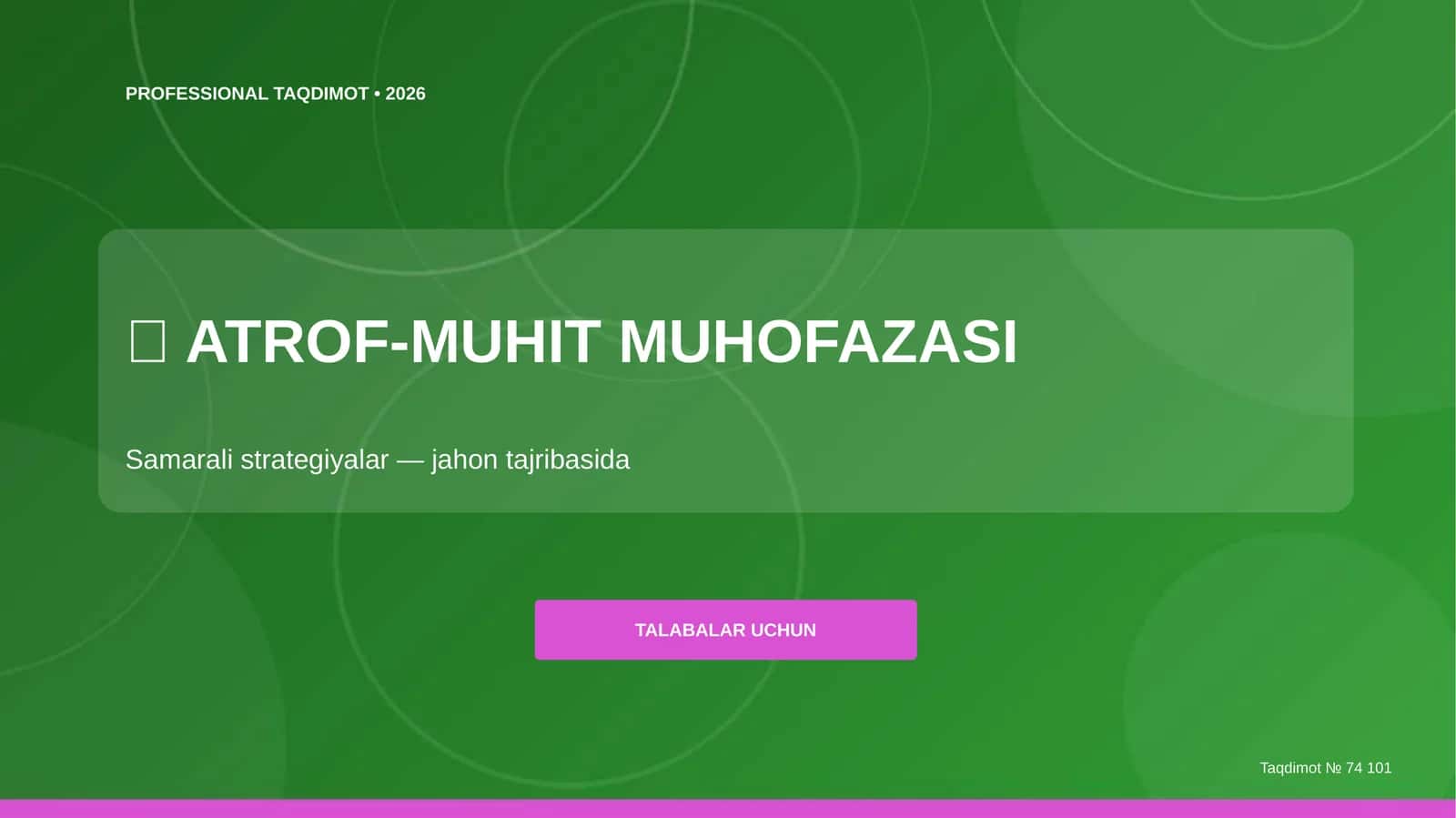 ATROF-MUHIT MUHOFAZASI