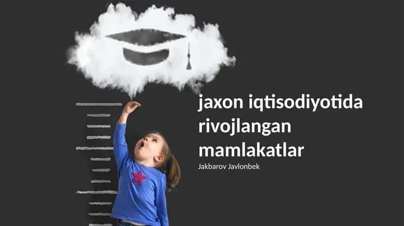 Rivojlangan Mamlakatlarning Iqtisodiyoti