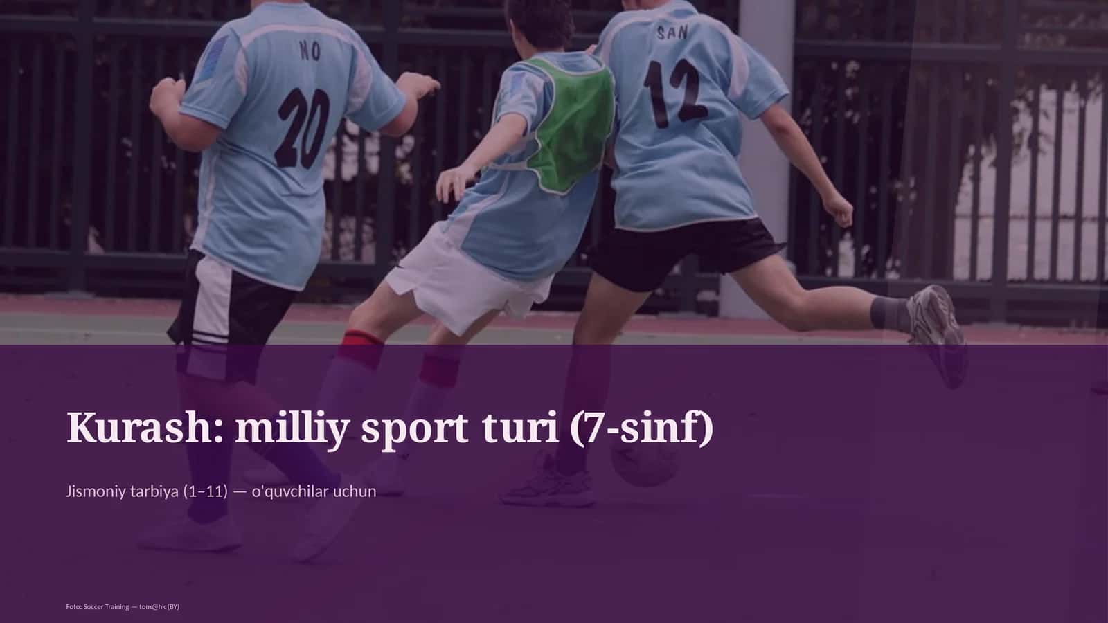 Kurash: milliy sport turi (7-sinf)