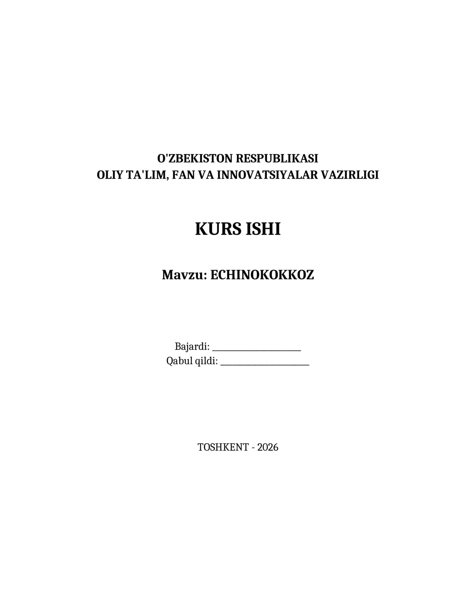 ECHINOKOKKOZ