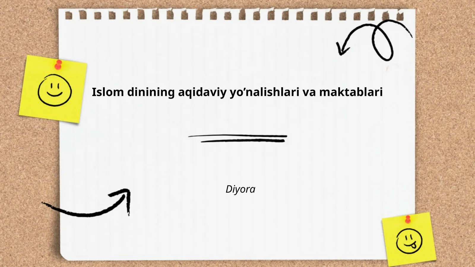 Islom dinining aqidaviy yo’nalishlari va maktablari