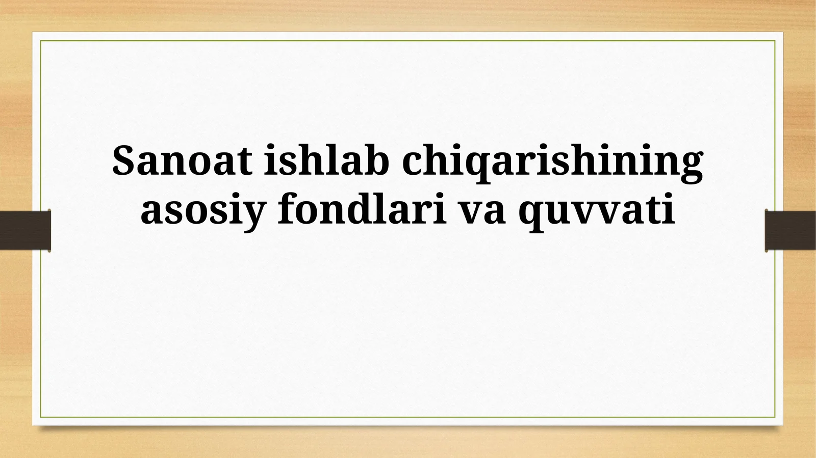 Asosiy fondlarivaquvvati
