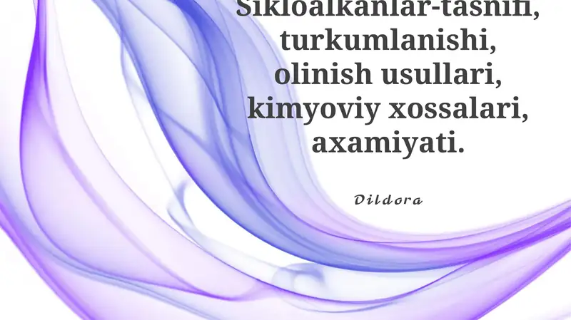 Sikloalkanlar-tasnifi