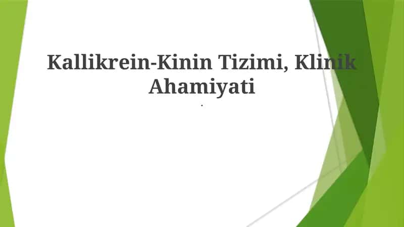 Kallikrein-Kinin Tizimi, Klinik Ahamiyati