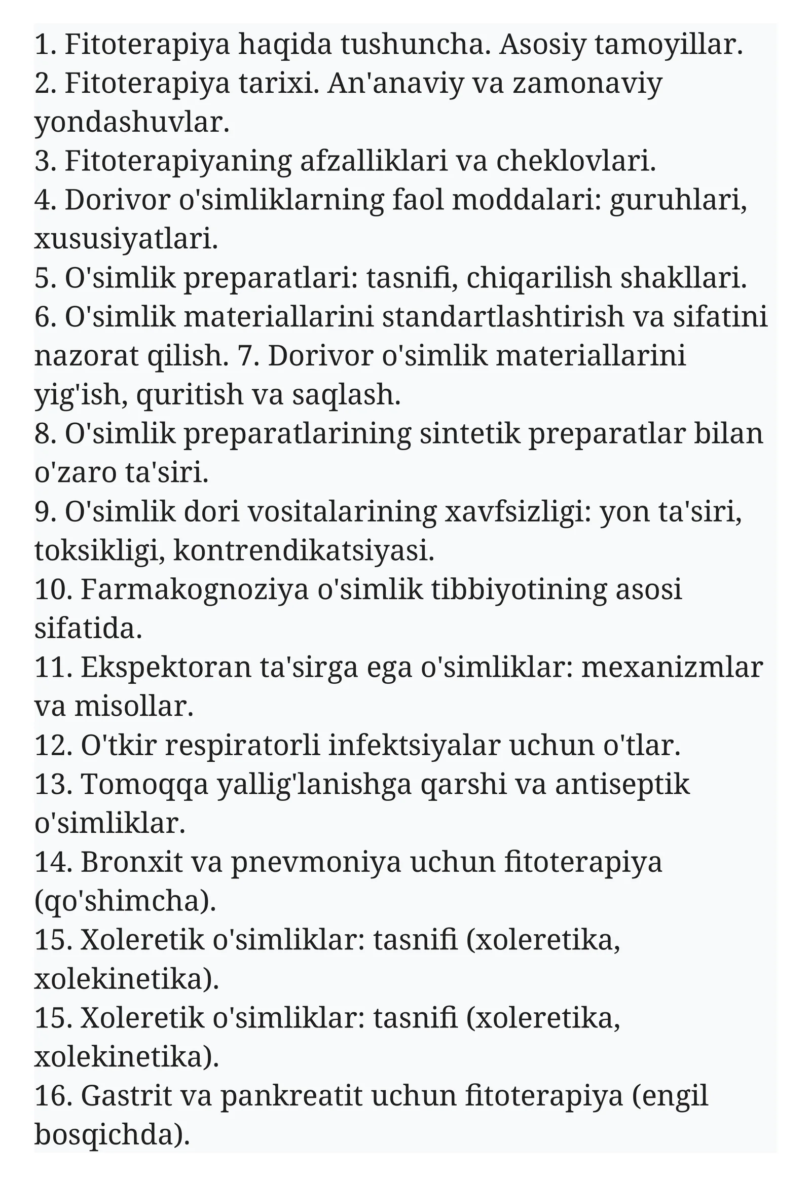 Fitoterapiya